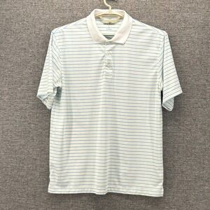 Tommy Armour Mens Golf Polo Size‎ L Striped Dri-Logic Performance Lightweight